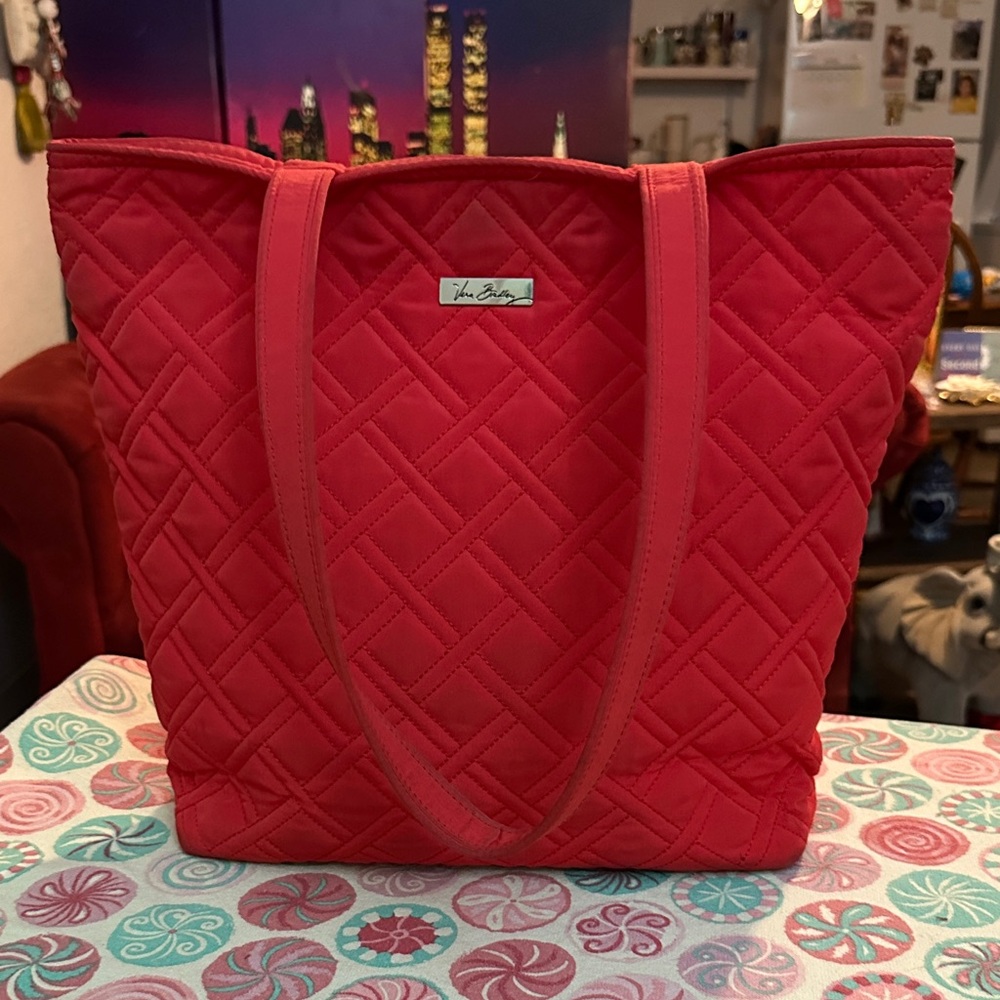 Vera Bradley Quilted Red Tote